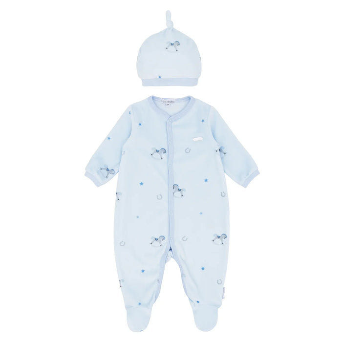 Blues Baby babygrow & hat - bb1421.