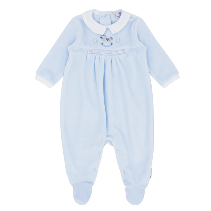 Blues Baby rocking horse babygrow - bb1415.