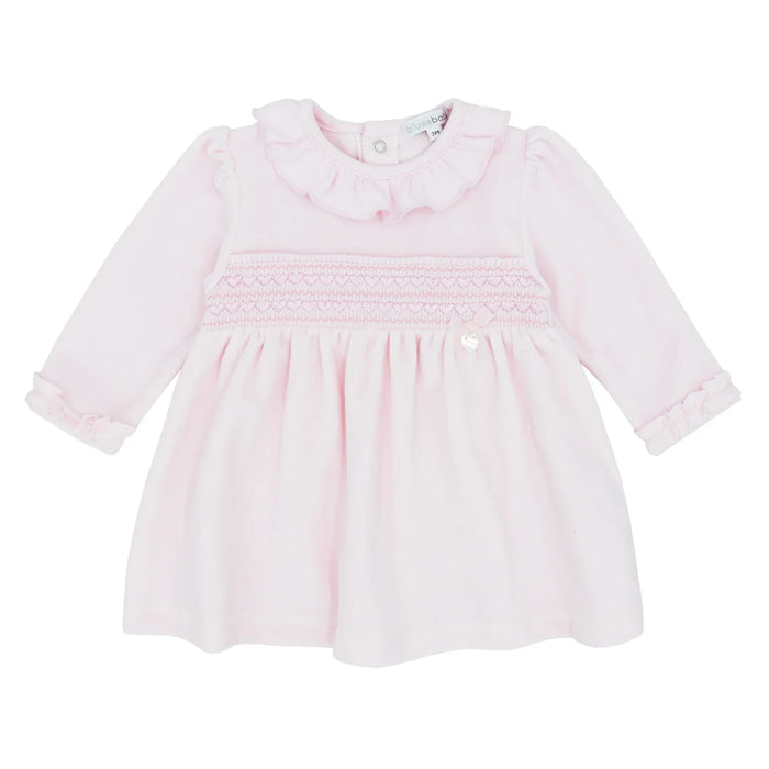 Blues Baby pink smocked dress - bb1726.