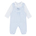 Blues Baby velour dungarees set - bb1411.