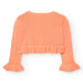 Back view of the Boboli orange cardigan.