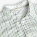 Closer view of the Boboli check shirt.