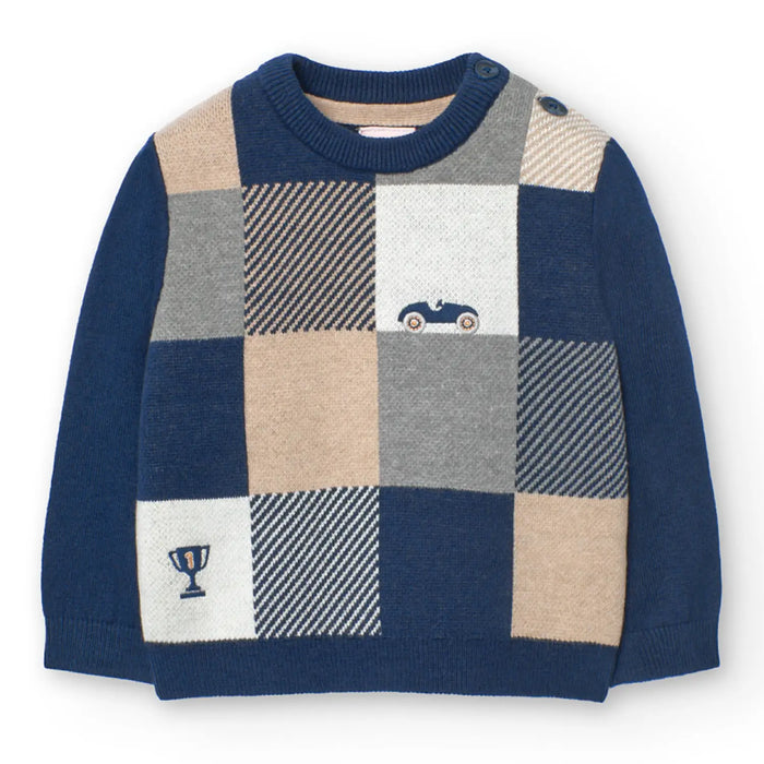 Boboli checkerboard jumper - 719142.