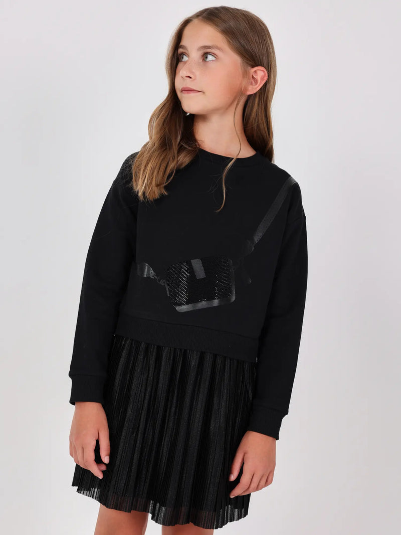 Girl modelling the Boboli combined dress.