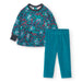 Boboli girl's green printed top - 229126.