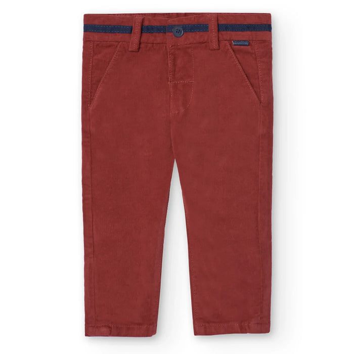 Boboli red corduroy trousers - 719029.