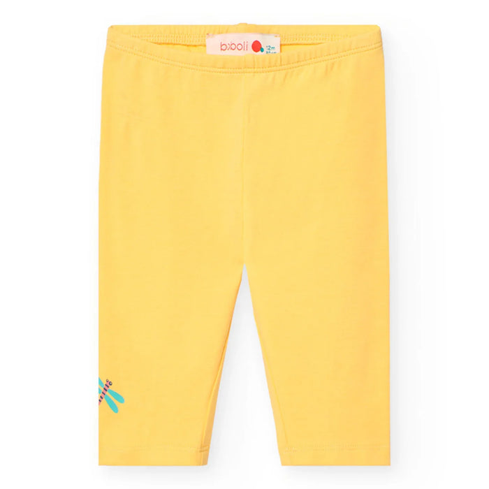 Girl's sunny yellow leggings. 