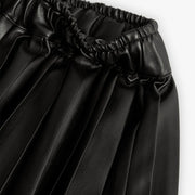 Closer view of the Boboli faux leather skirt.
