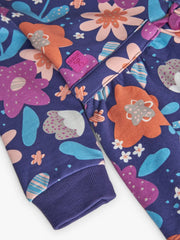 Boboli floral print dress with drawstring waistband.