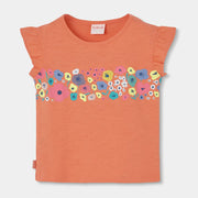 Boboli girl's orange t-shirt. 