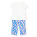 Back of the Boboli girl's daisy leggings set.