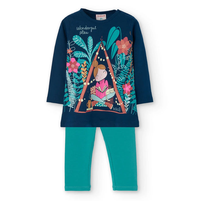 Boboli forest leggings set - 209146.