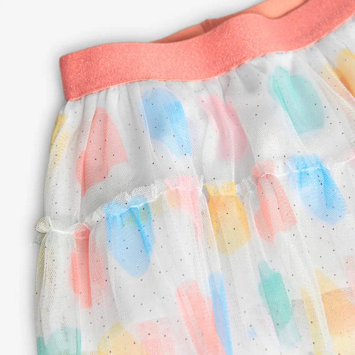 Closer view of the Boboli tulle skirt. 