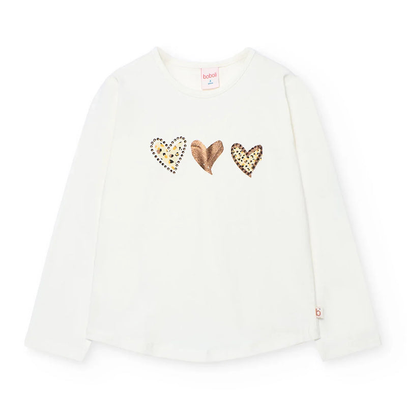 Boboli girl's heart t-shirt - 722281.