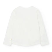 Back of the Boboli white heart t-shirt.