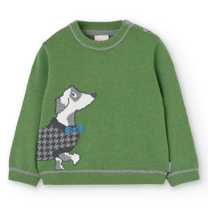 Boboli green puppy jumper - 719221.