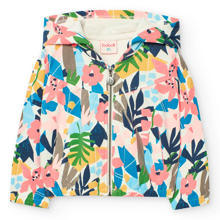 Boboli girl's  jungle print hoodie - 201003.