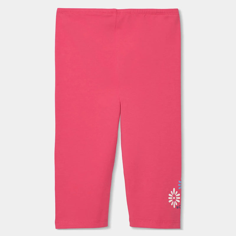Rear view of the Boboli pink leggings.