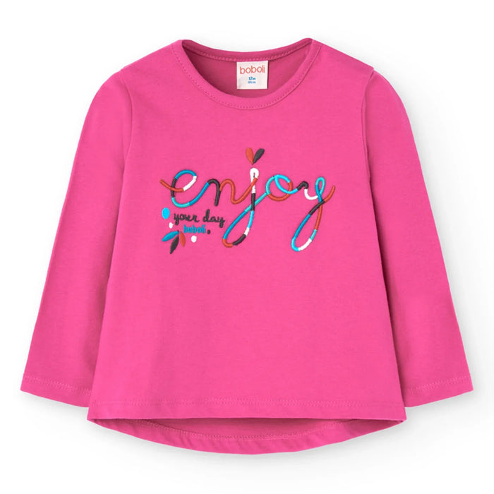 Boboli pink long sleeve t-shirt.