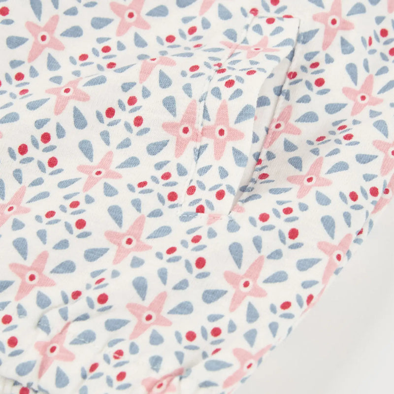 Closer look at the Boboli patterned hoodie showing detail of the geometric star pattern.