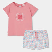 Boboli girl's patterned shorts set - 303141.