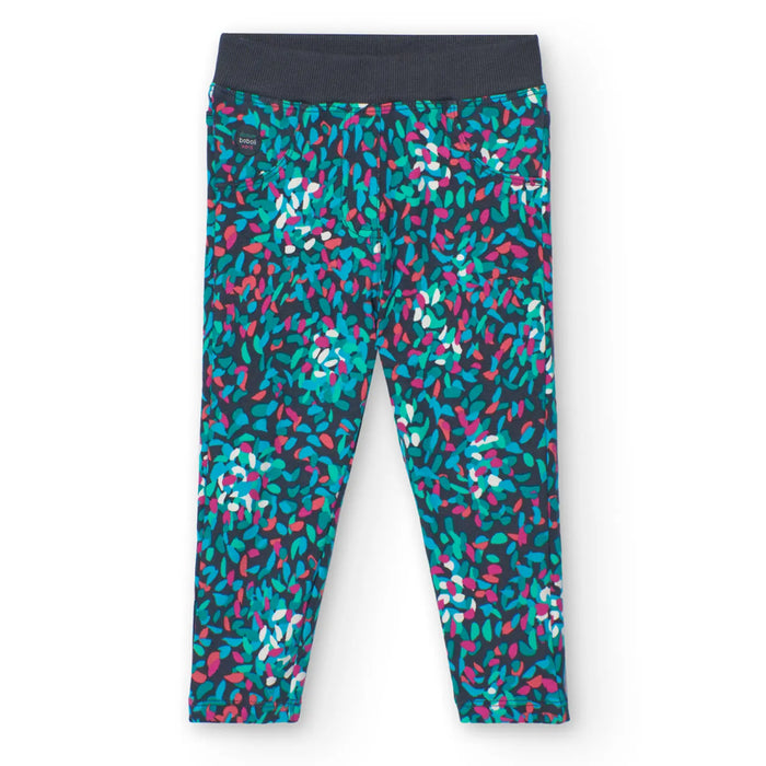 Boboli printed track bottoms.