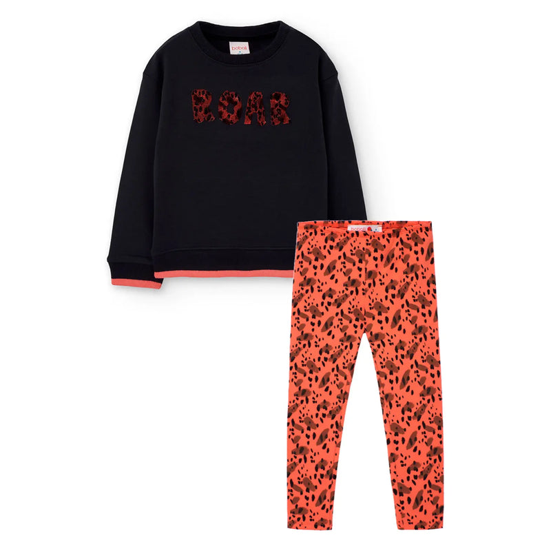 Boboli girl's printed leggings set - 422165.