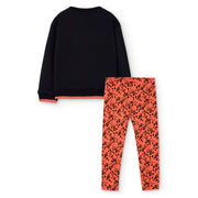 Back of the Boboli printed leggings set.