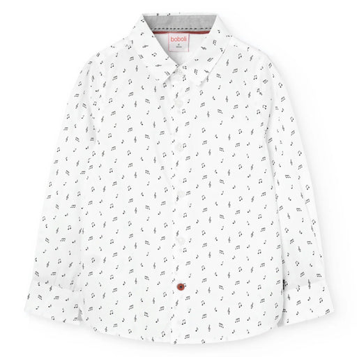 Boboli boy's white printed shirt - 739234.