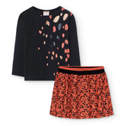 Boboli girl's printed skirt set - 422020.