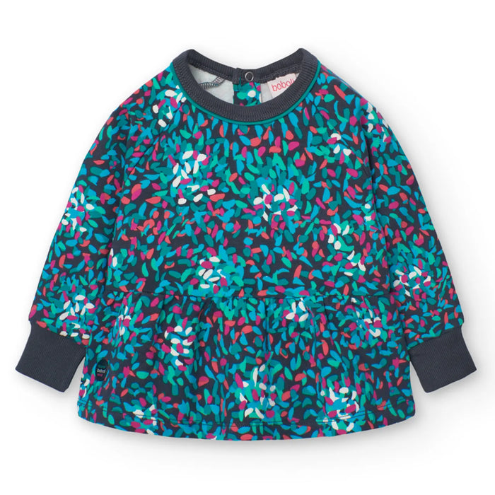 Boboli girl's green printed top.