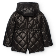 Boboli puffer jacket with split hem on the back.
