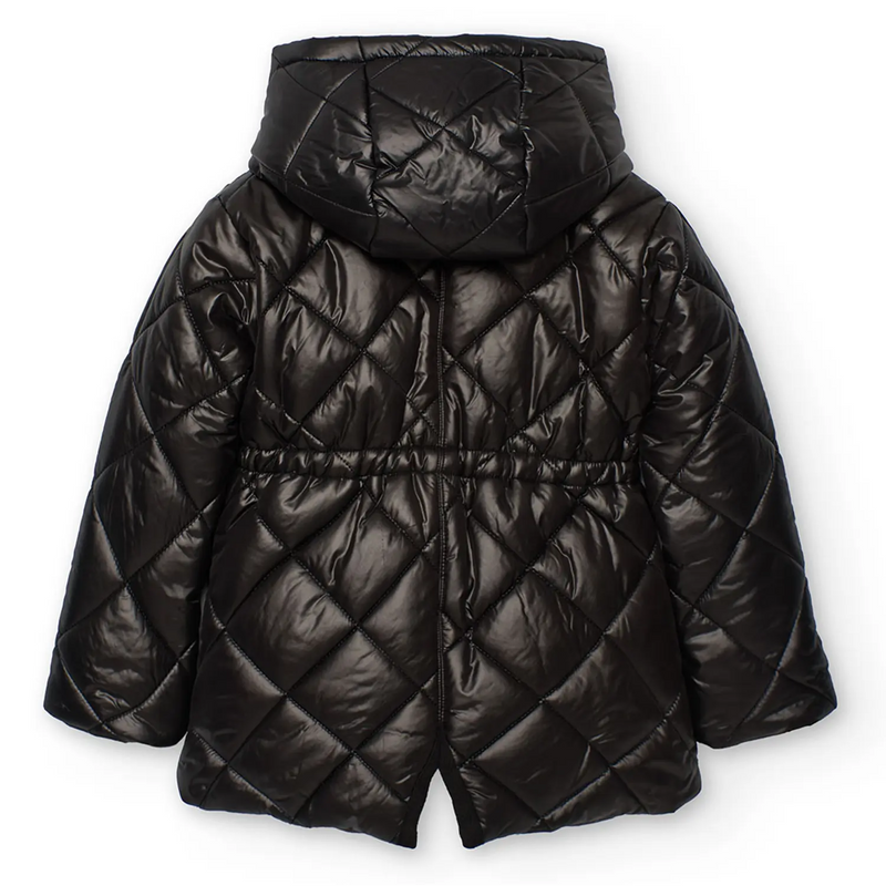Boboli puffer jacket with split hem on the back.