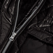 Boboli puffer jacket with soft sheen finish.