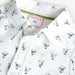 Closer view of the Boboli puppy print shirt.