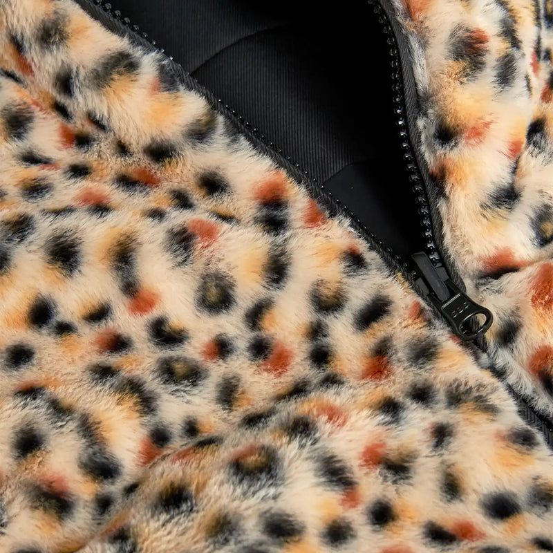 Boboli black coat with faux fur lining.