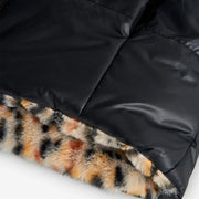 Closer look at the Boboli reversible parka.