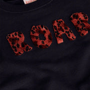 Boboli ''roar' sweatshirt with textured logo.