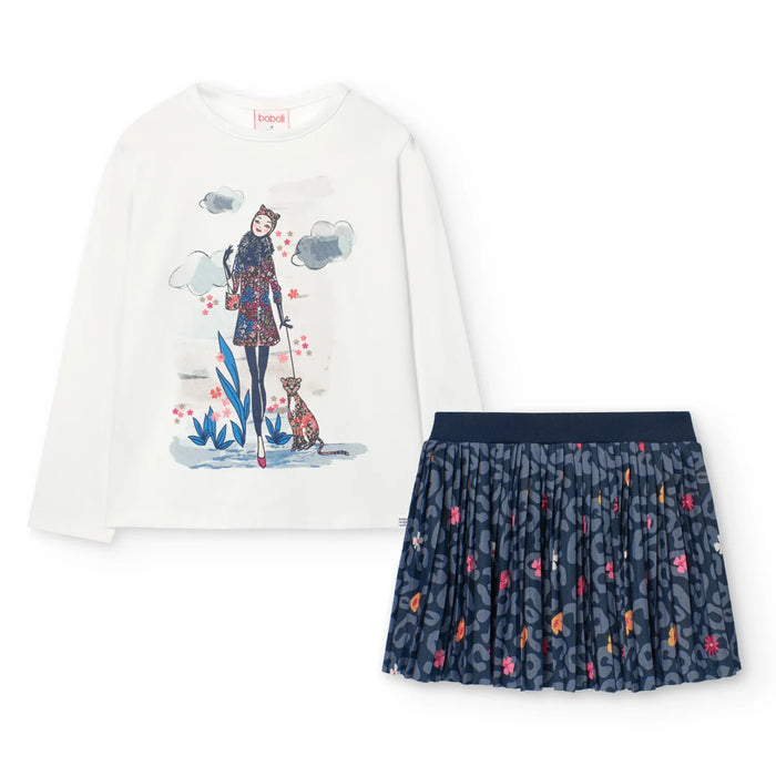 Boboli girl's skirt set - 429151.