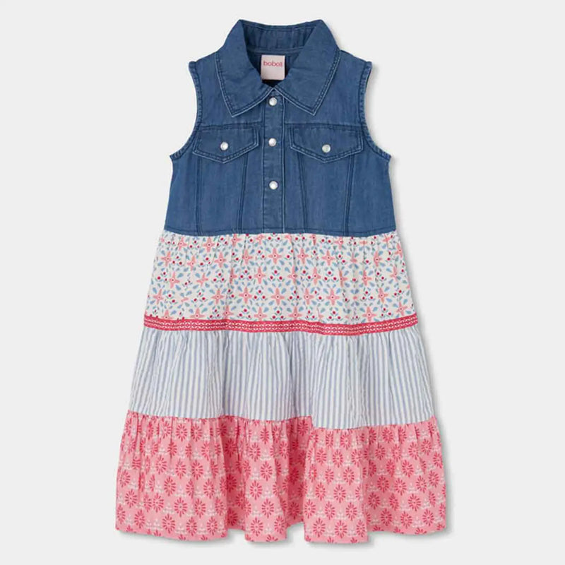Boboli girl's sleeveless dress - 303130.