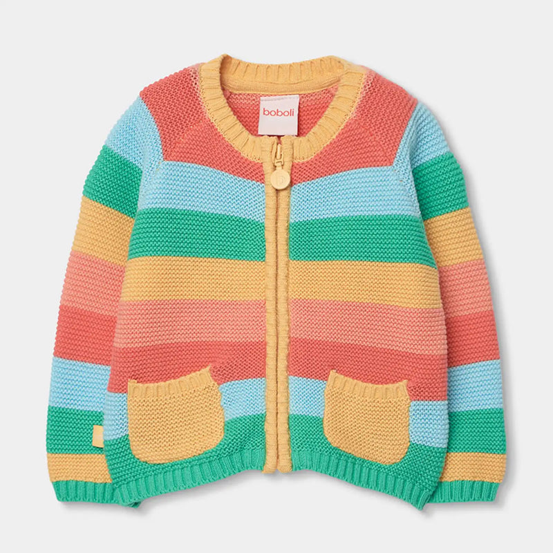 Boboli baby girl's striped cardigan - 243100.