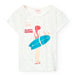 Boboli white surfer t-shirt - 431064.