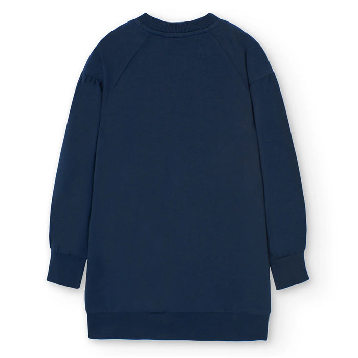 Back of the Boboli girl's sweatshirt dress.