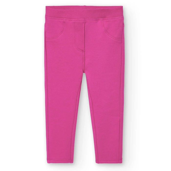 Boboli girl's pink track bottoms.