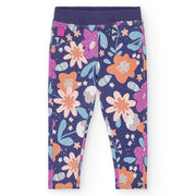 Girl's navy track bottoms.