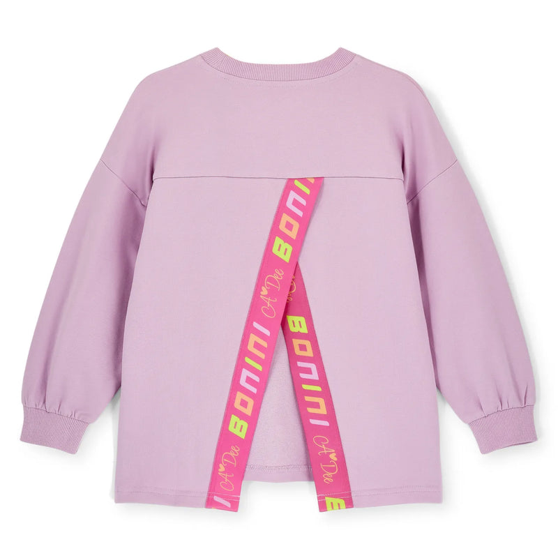 Back of the Bonini groove sweatshirt.