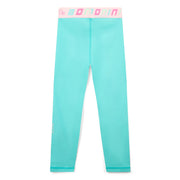 Back of the Bonini blue inspire leggings.