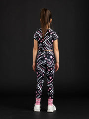 Back of the Bonini black spring leggings.