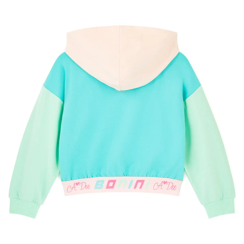 Rear view of the Bonini vibe hoodie.