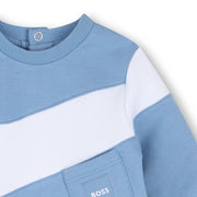 Closer look at the BOSS babygrow.